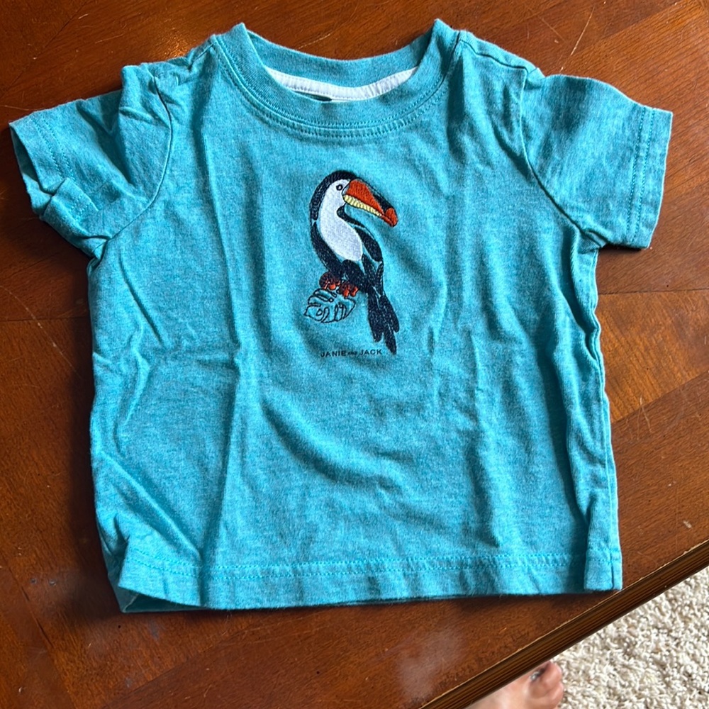 Janie and Jack short sleeve T-shirt. Size 6-12 mo. Lightly worn